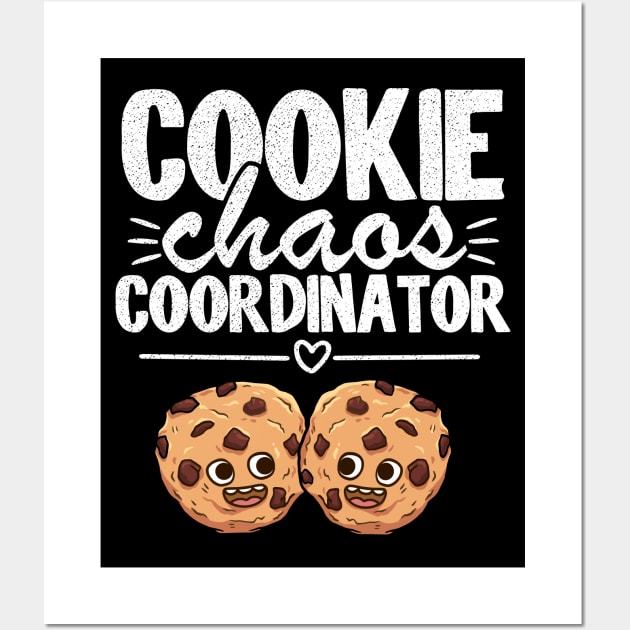 Cookie Chaos Coordinator Funny Scout Leader Cookie Dealer Wall Art by Kuehni